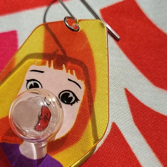 Brand new 3D bubble blowing girl earrings 🫧 - Picture 8 of 8